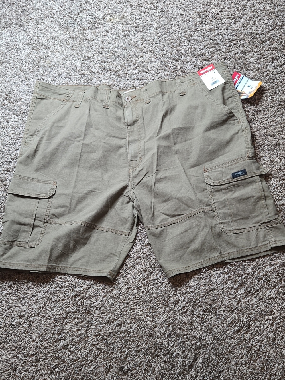 Wrangler Heritage Five Star Size 48 Plus Size Relaxed Fit Cargo Shorts
